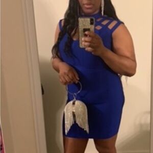 Elegant Blue Bodycon Dress